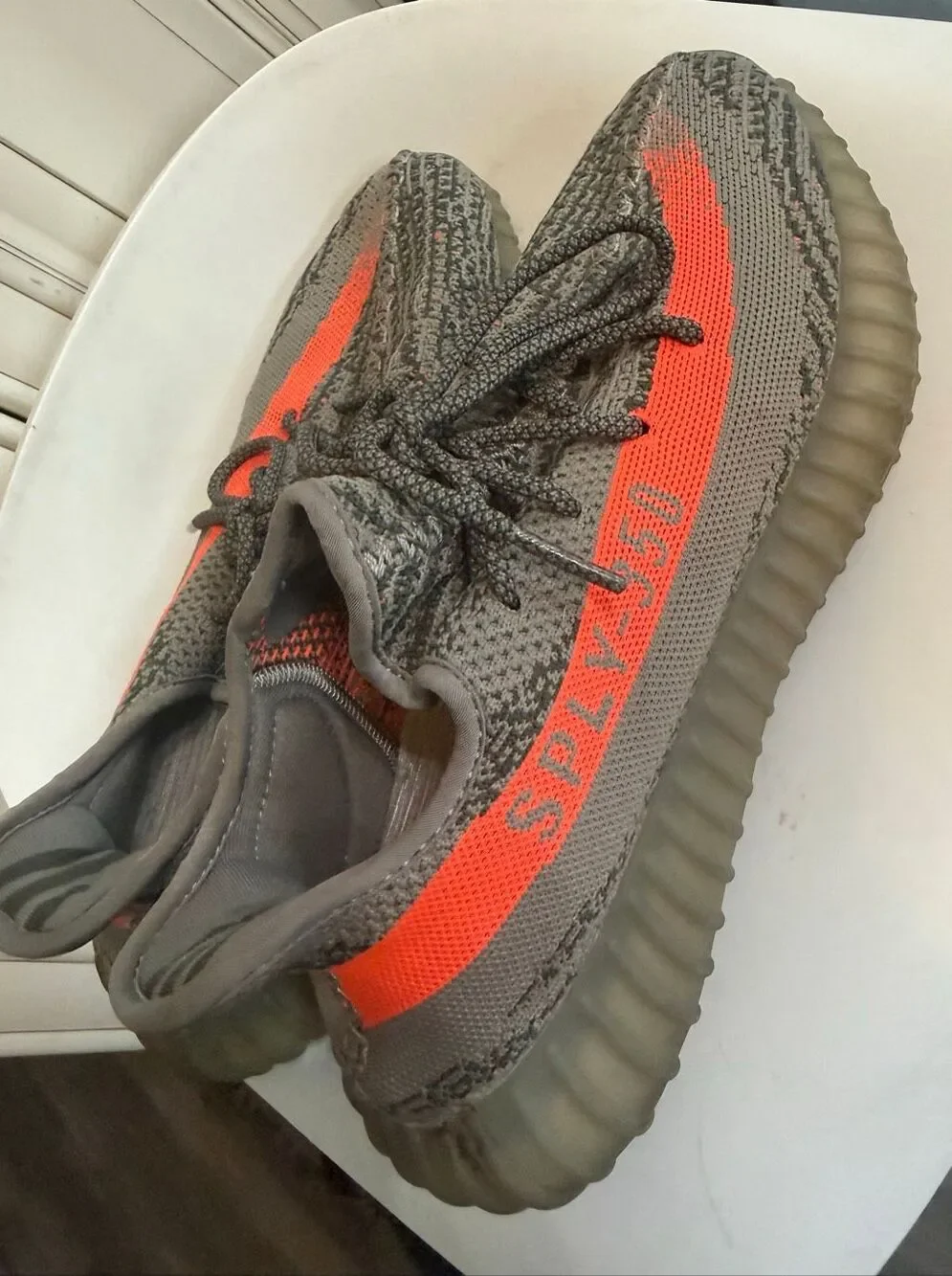 Adidas Men's Yeezy Boost 350 V2 Beluga BB1826 Primeknit Sneaker Gray Size 11
